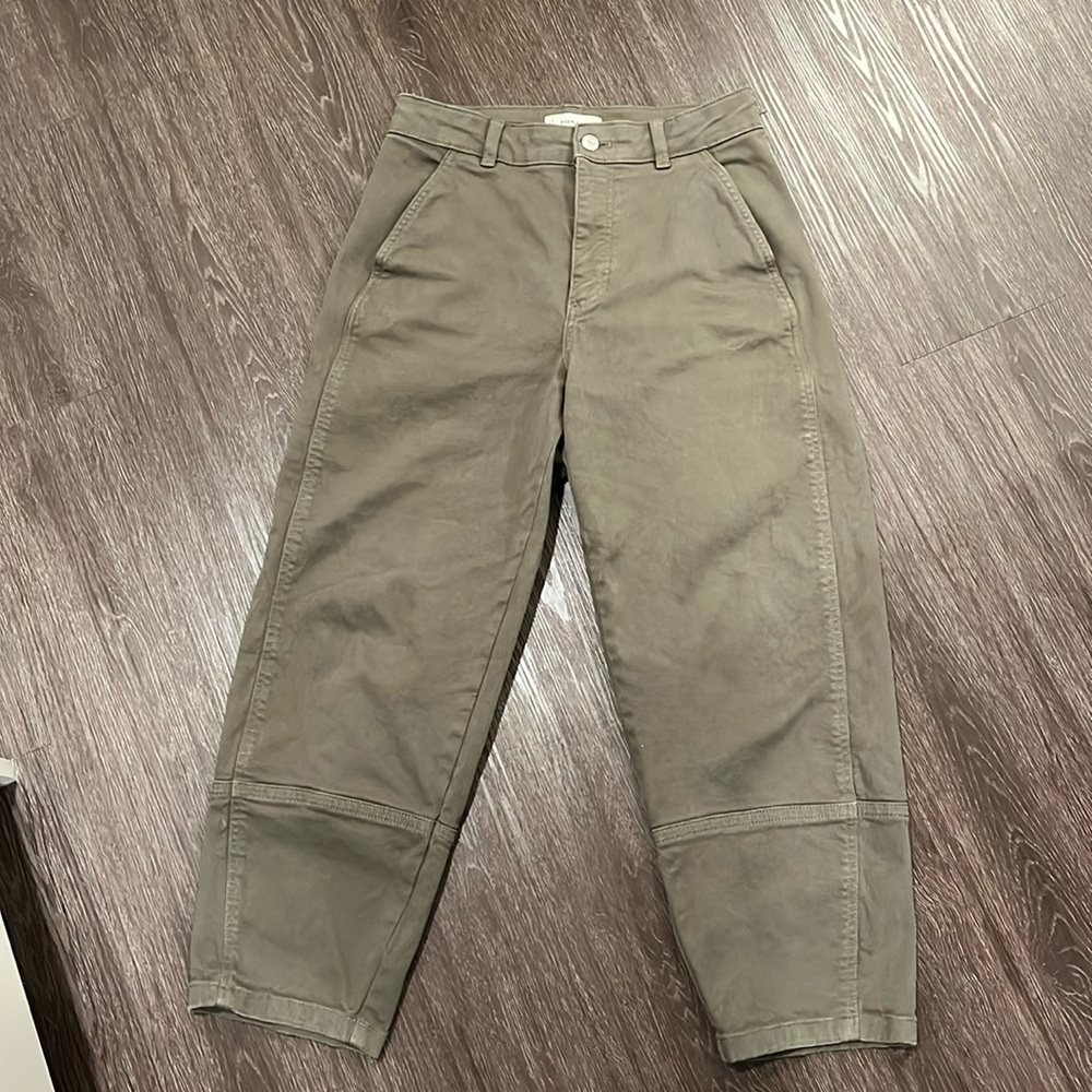 Everlane utility barrel pant, kalamata